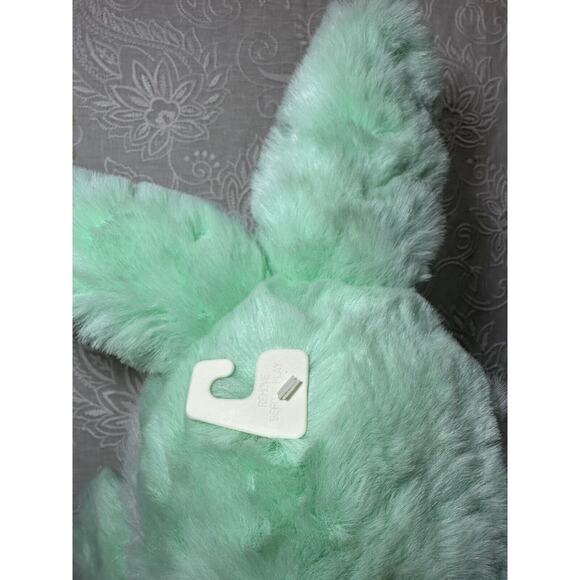 Dan Dee Hoppy Hopster Bunny Plush Mint Green Rainbow 21” Large Easter Rabbit - Picture 9 of 10